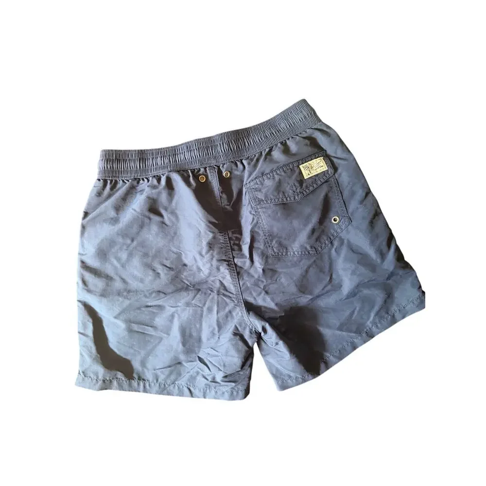 Polo Ralph Lauren Classic Swim Trunk Traveler‎ 5.75’’ Medium Navy red logo